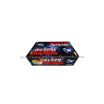 Kembang Api Black Mamba Cake 0.6 inch 312 Shots - GE06312